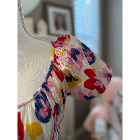 NWOT Reworked Kate Spade Summer Flowers Riviera Top Size XS - 1-2 DAY QUICK SHIP - Picture 6 of 8